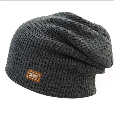 grey Новинка, мужские, женские, Skullies Beanies, Осень-зима, шапка для мужчин, шерстяная шапка, Вязанная, абсолютно новая, высокое качество, с логотипом Bone, шапочки, шапка унисекс - Цвет: grey