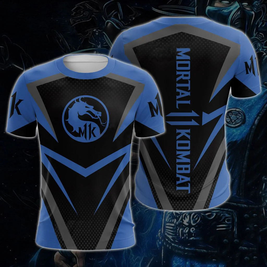 Mortal Kombat 11 3D T Shirt Scorpion Men Women Unisex Casual Short Sleeve Cosplay Men's Tee Shirts Halloween Costume | Мужская