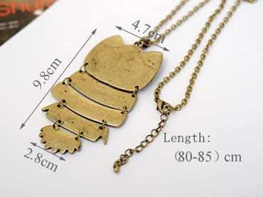 Top Sale Owl Fashion Jewelry Korean Style Retro Metal Necklace Long Sweater Chain Punk European and American | Украшения и
