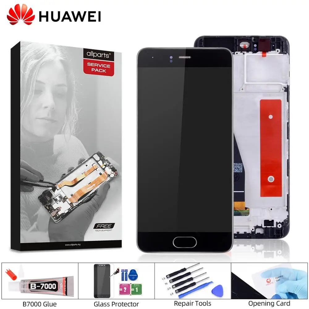 ЖК-дисплей для huawei P10, сенсорный экран, Замена для huawei P10, ЖК-дисплей с рамкой,, 5,1 '', VTR-L09, L10, L29