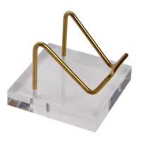 1pcs acrylic stands mini display easel holder small rack for display collection rough copper ore gems capsule medals holder