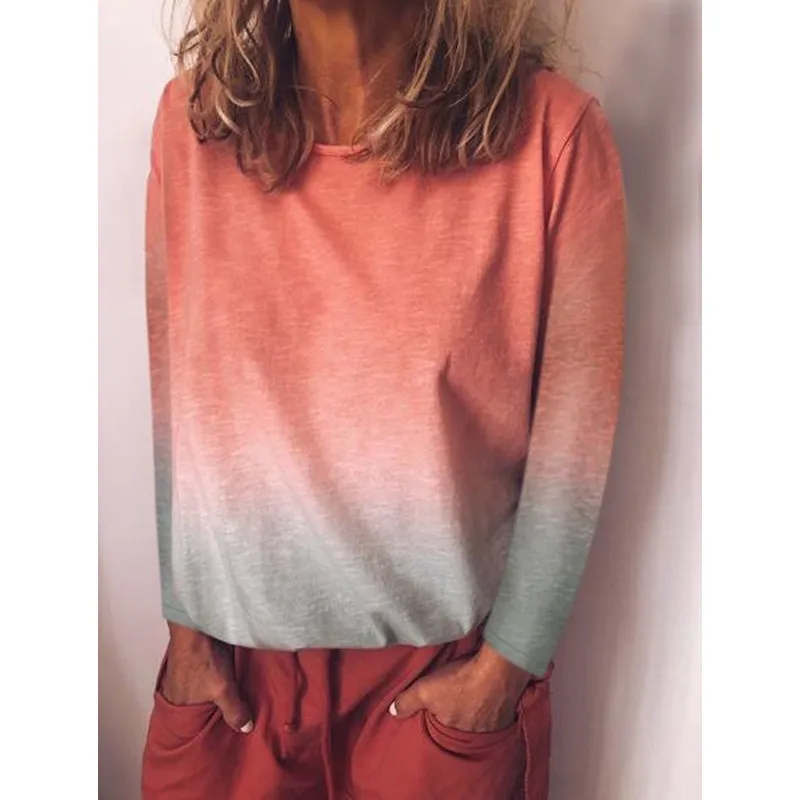Модная футболка, женские топы, футболки Harajuku, Blusas, летняя женская футболка размера плюс 5XL 4XL, женская одежда с радужным принтом - Цвет: B Orange