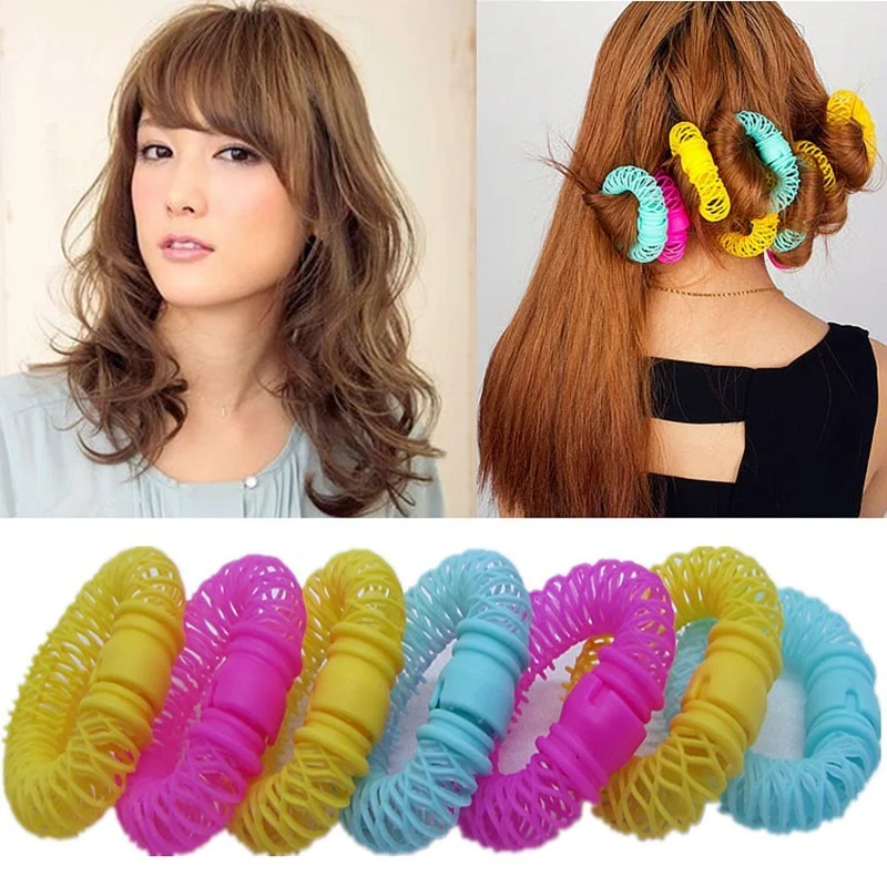 

8 Pcs/Lot Magic Curler Hair Rollers Curls Roller Lucky Donuts Curly Hair Styling Make Up Tools Accessories for Woman Lady