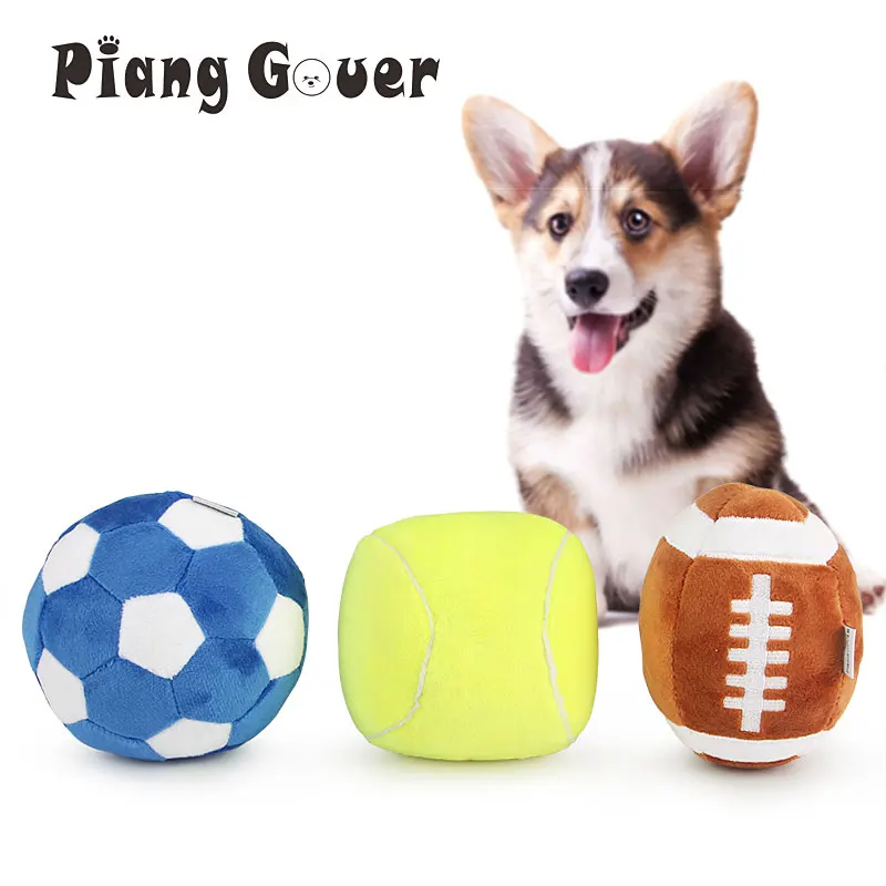 Футбольная игрушка для собак щенков тенниса питомцев мягкий регби интерактивный