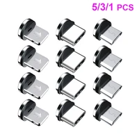 magnetic cable plug 2 pin micro usb type c magnet connector magnetic charging cable mobile phone plugs replacement parts tips