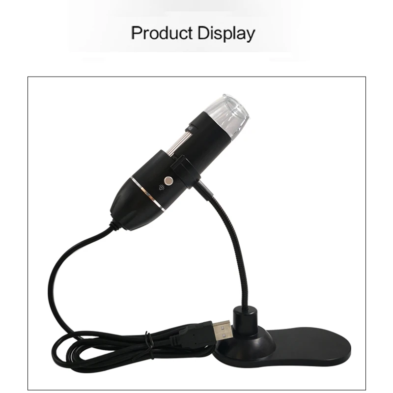 0-1000X USB микроскоп портативный цифровой микроскоп USB интерфейс Электронные Микроскопы с 8 светодиодами с кронштейном