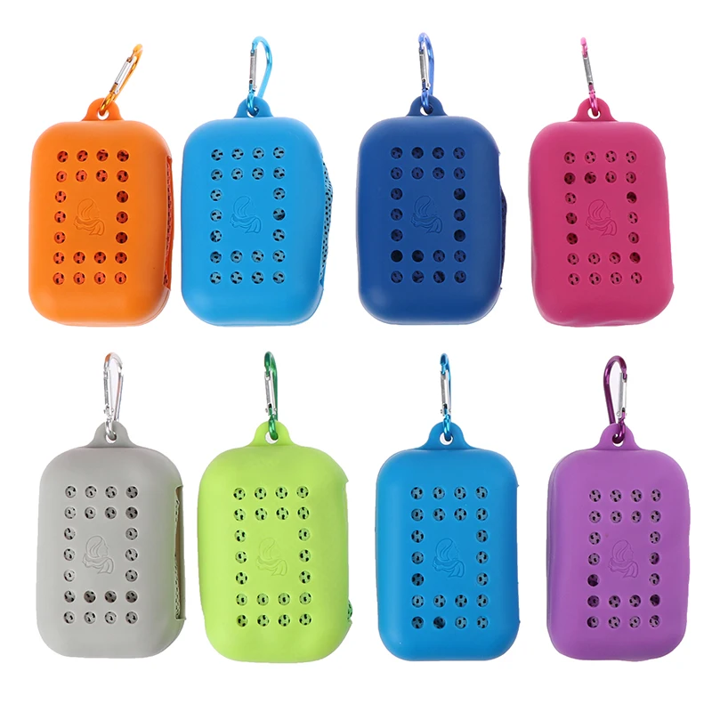 Спортивное полотенце 30*100 см, универсальное, долговечное, мгновенное охлаждение лица, снятие тепла, многоразовое, холодное с ледяным эффектом, с силиконовым чехлом.