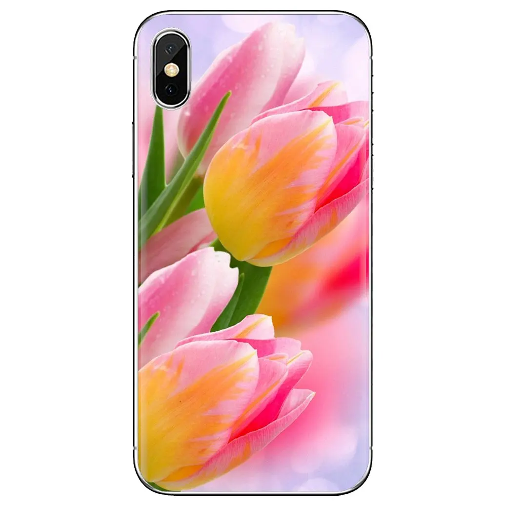 Силиконовый чехол для Xiaomi mi Redmi Note 3 4 4X 5 6 7 8 8t 9 9s 9t 10 pro lite синие весенние красочные