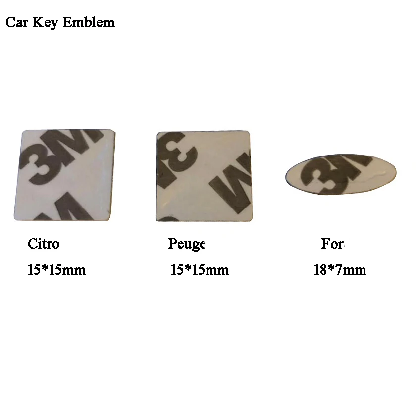 Квадратный ключа автомобиля логотип 15X15mm Эмблема Ключ с хорошим