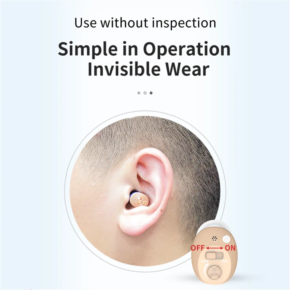 Новый Лучший перезаряжаемый слуховой аппарат невидимые наушники-вкладыши