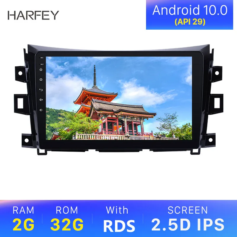 Harfey Android 10 0 Автомобильный GPS 1 &quotрадио плеер для Renault Alaskan Nissan NAVARA Frontier NP300 2011 2012 2013