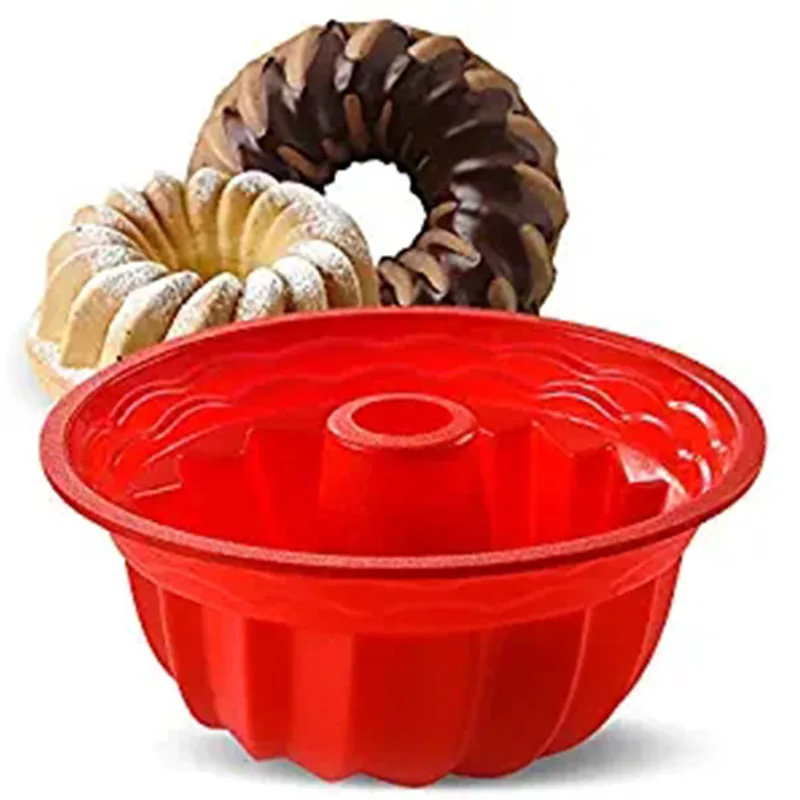 Силиконовая форма для выпечки MoldsRound силиконовая антипригарная торта Jello buntторт