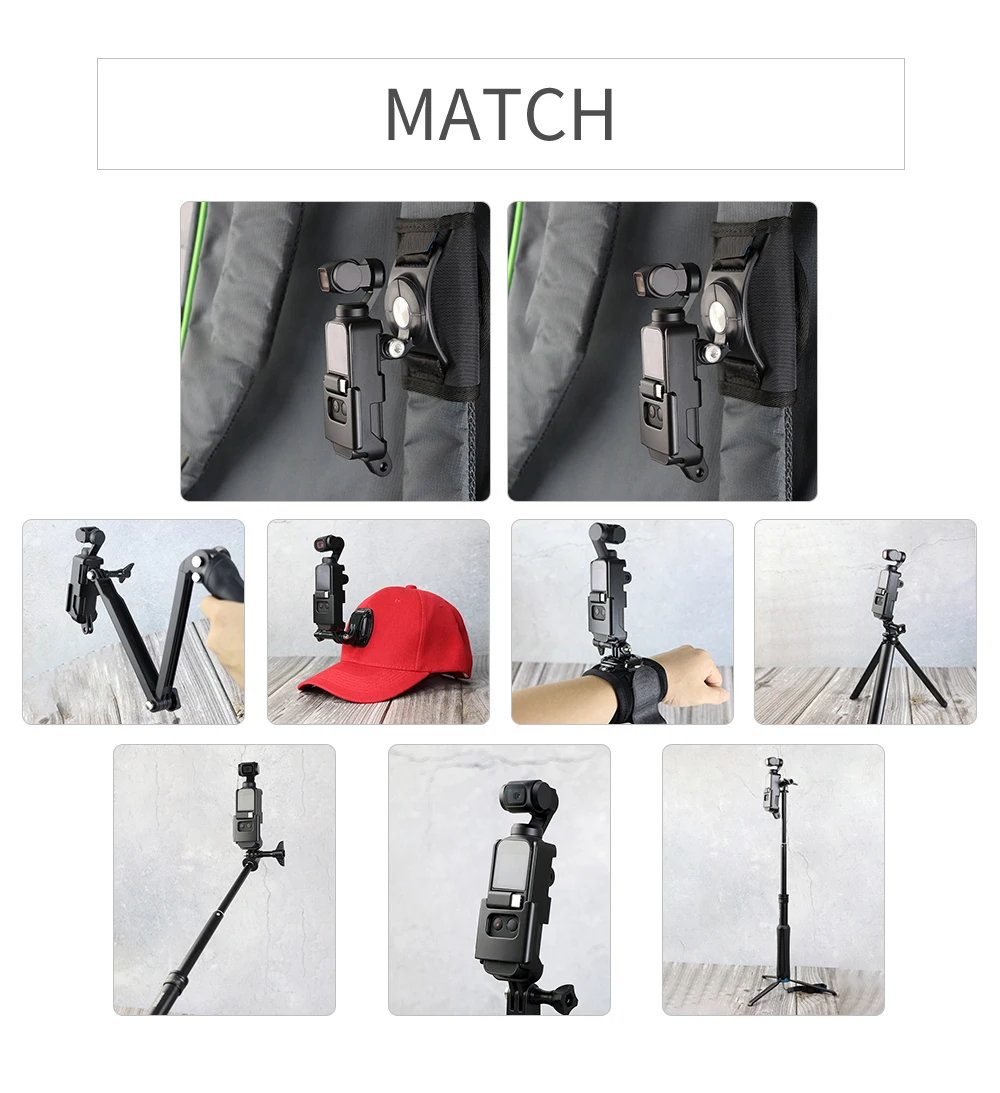 Держатель кронштейна с 1/4 винтом для DJI Osmo Карманный Интерфейс камеры и экшн-камера Крепление для штатива селфи палка велосипеда