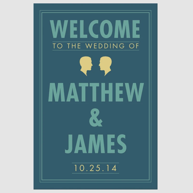 Индивидуальный приветствуемый Свадебный знак с возможностью печати идентичный