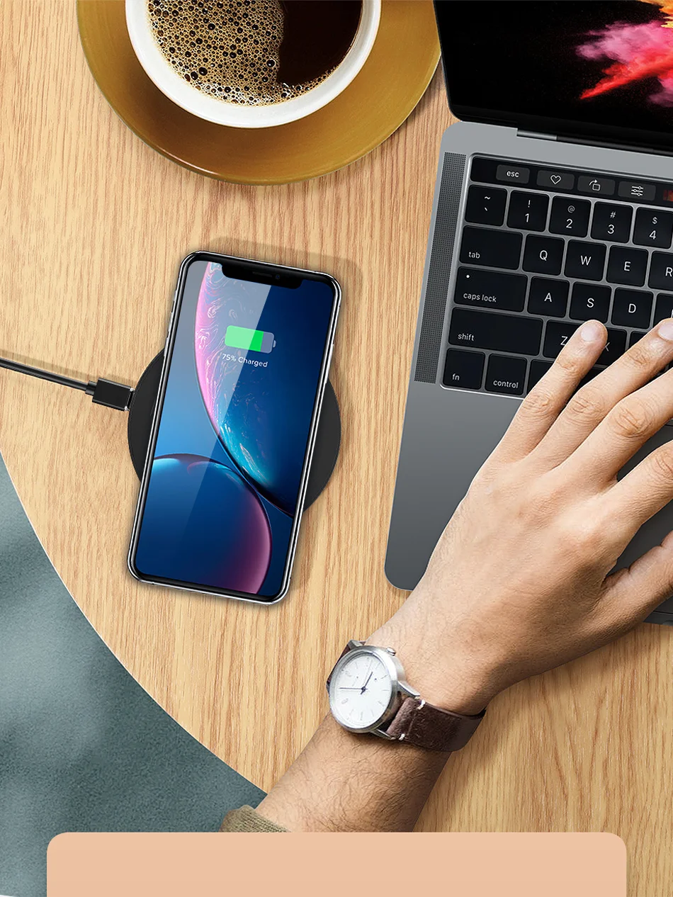 Udyr 10 Вт Qi Беспроводное зарядное устройство приемник для iPhone Xs Max X 8 Plus Быстрая зарядка для samsung Note 9 S10 Plus chargeur sans fil