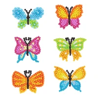diy 5d butterfly diamond painting stickers kits for kids mosaic diamond sticker paint by numbers art mosaic stickers for adult