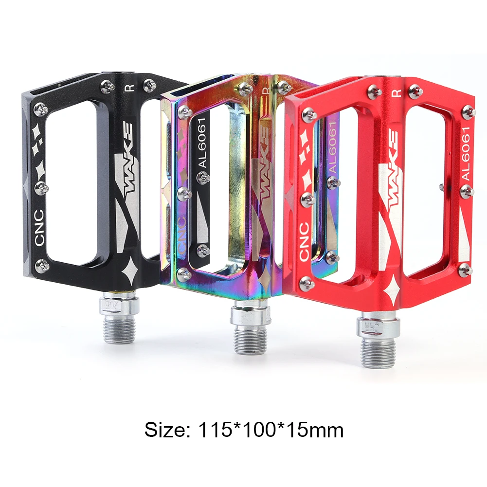 

1 Pair Mountain Bicycle Pedals Aluminum Alloy Bike Wide Platform Anti Slip Ultralight Pedal Bicycle Parts Accessories