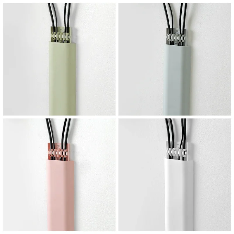 

Self-Adhesive Raceway Wall Cord Duct Manager Holder Wire Storage Clip Best selling high quality convenient and universal
