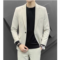 2021 hot sale products mens high quality slim fit business blazersmale fashion cotton leisure suit jackets mens clothing 4xl