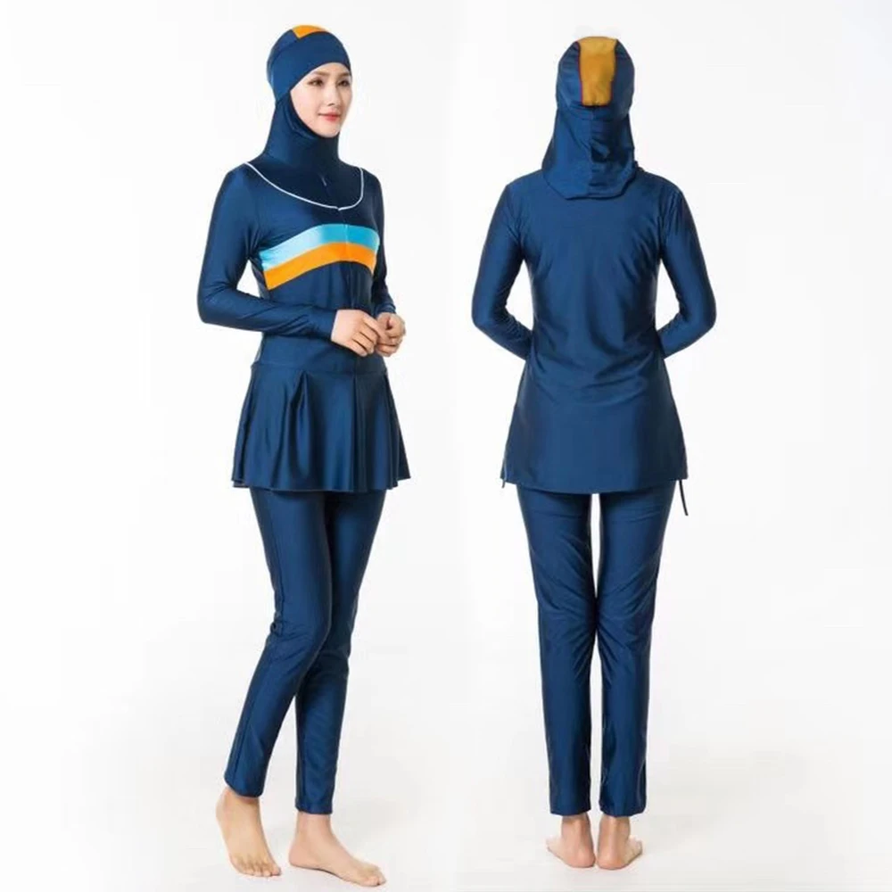 

Burkini Muslim Swimwear Islamic Woman Borkini Women Long Sleeve Swimsuit Plus Size Modest Burgnow Hijab Swimsuit Birkini 4XL