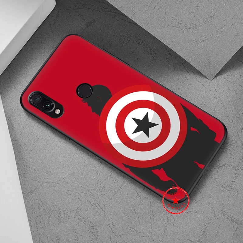 IYICAO Captain America Soft Case for Xiaomi Redmi K20 8A 7A 7 S2 6 Pro 5 Plus Go 5A 4X 4A Silicone |