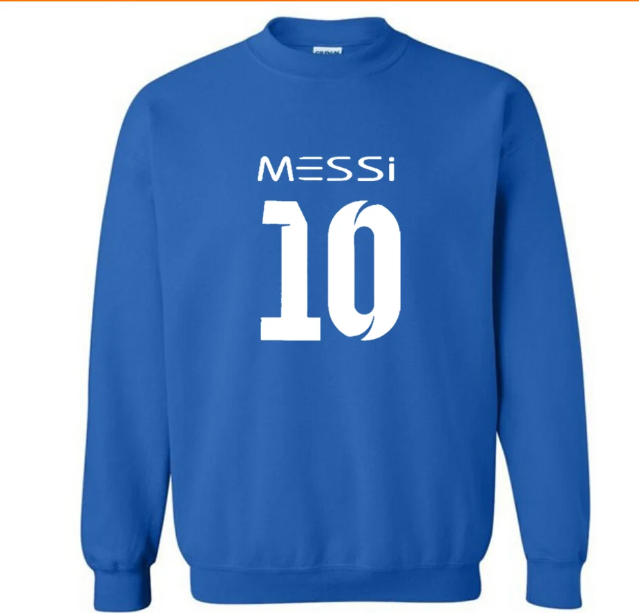 

New Messi Hoodie Messi 10 Print Men pullover Round neck Sweatshirts Casual Sportwear Hip Hop Harajuku Slim Fit Fleece pullover