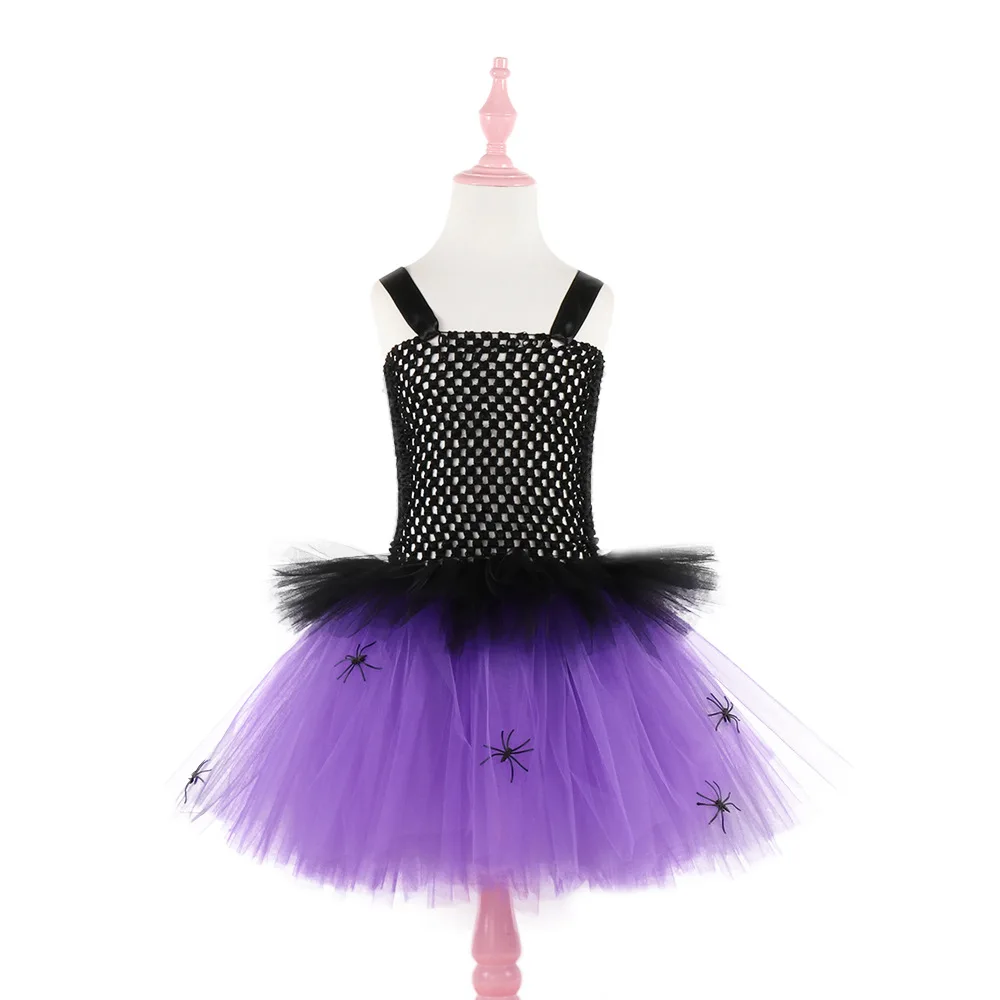 Костюм Человека-паука на Хэллоуин для девочек Платье малышей Карнавальный