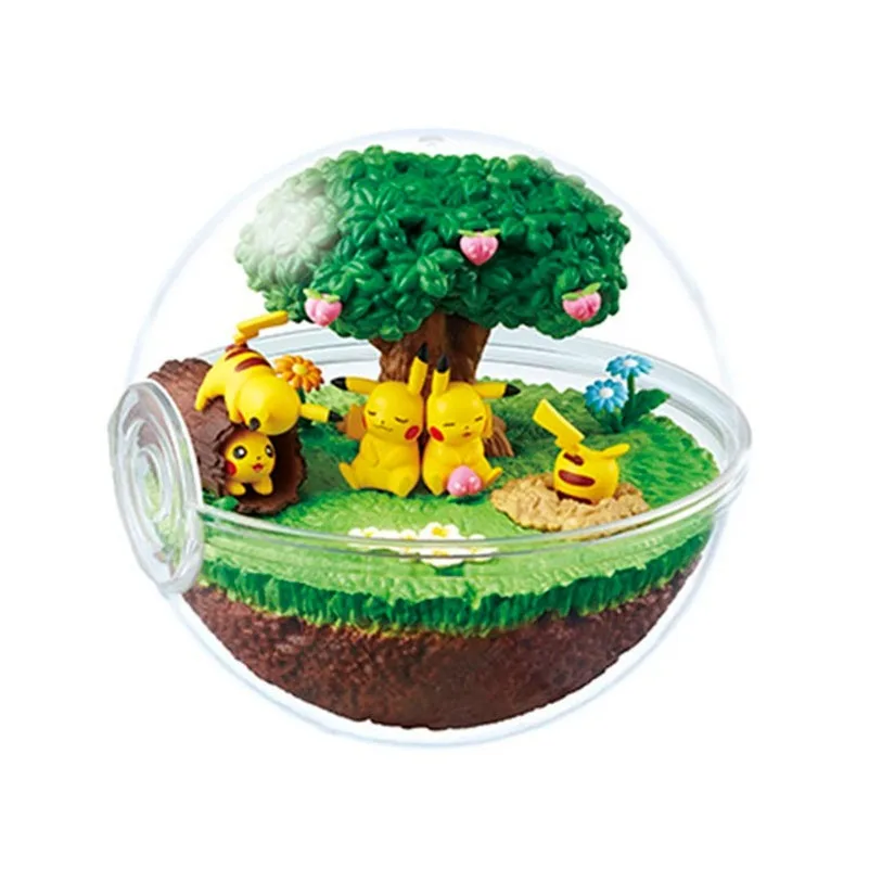 

TAKARA TOMY милый Аниме Пикачу в солнечном лесу мяч Покемон фигурка модель игрушки с акцией подарки