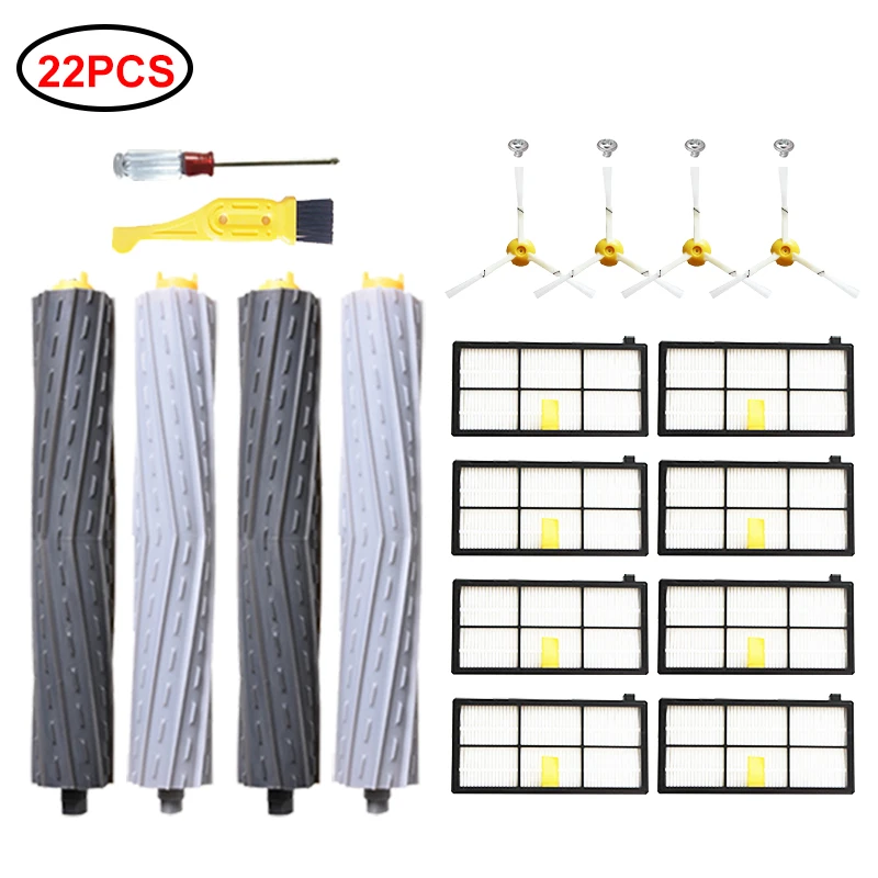 Roller Brushes + HEPA Filters kit for iRobot Roomba 800 860 865 866 870 871 880 885 886 890 900 960 966 980 Vacuum Cleaner Parts