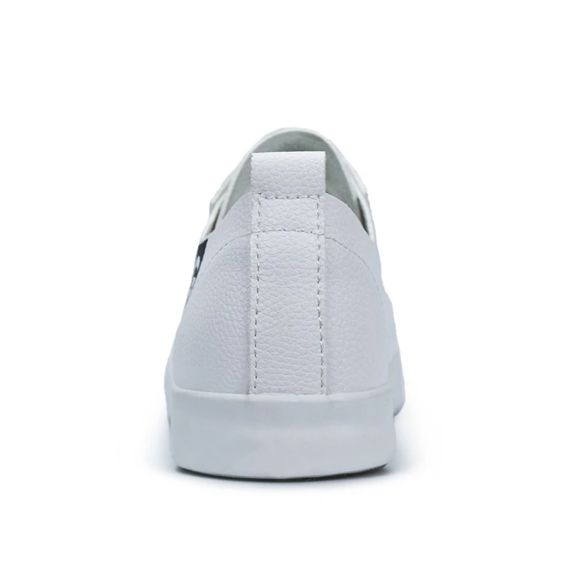 Кроссовки женские кожаные дышащие без шнуровки повседневная обувь застежки