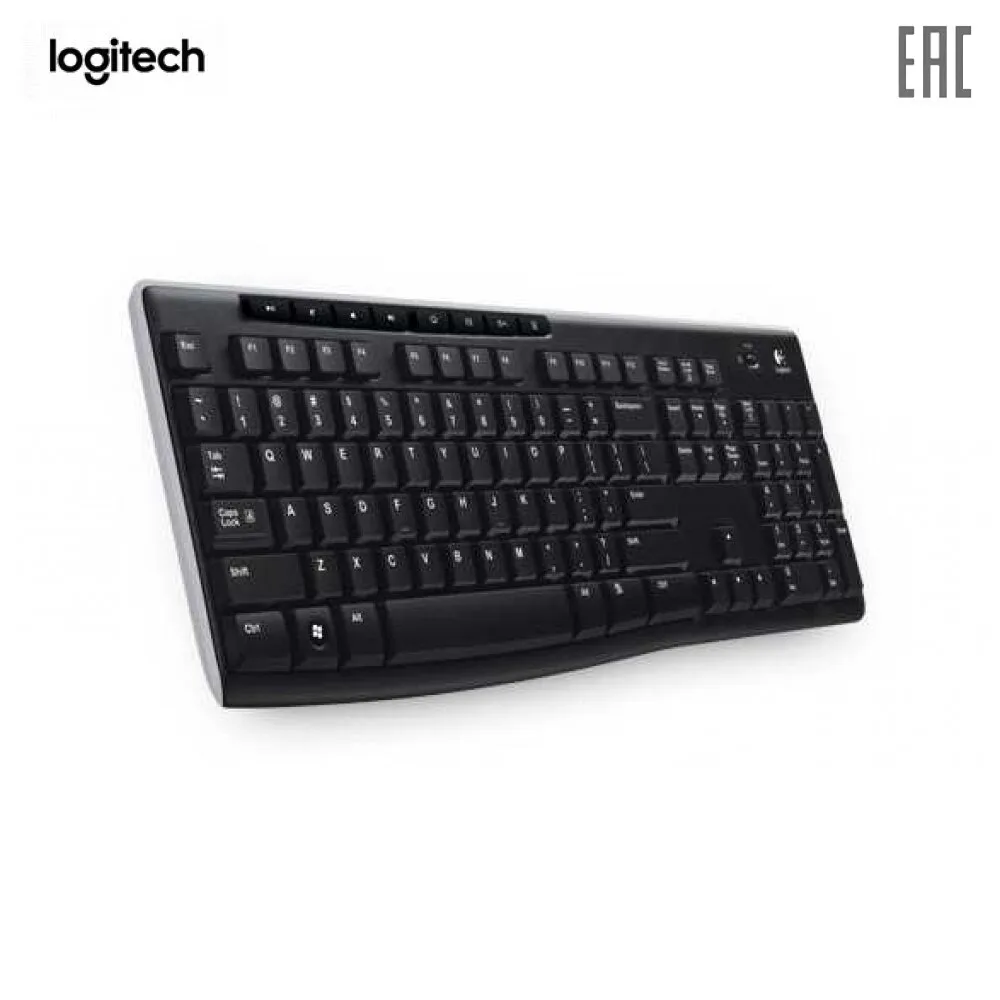 Клавиатура беспроводная Logitech 920-003757 K270 приемник Unifying 2 батарейки AAA стандартная