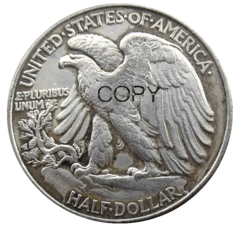 США набор (1916-1947)-PSD 65 шт. ходячая свобода полдоллара посеребренные копии монет |