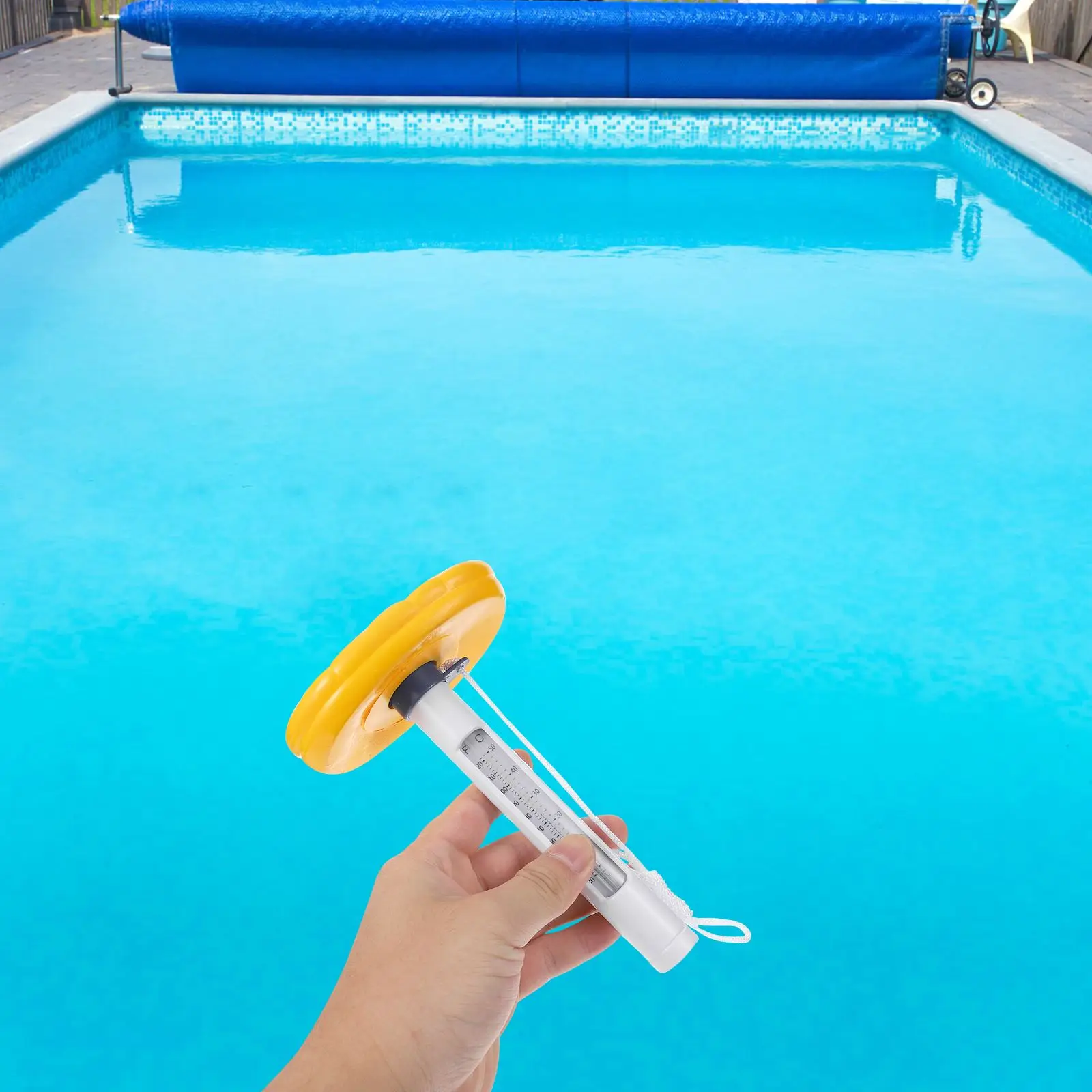 

Floating Thermometer Useful Cartoon Durable Pool Thermometer for Pond Swimming Pool