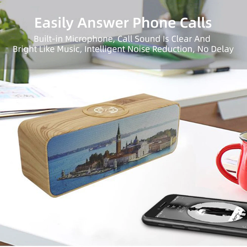 Bluetooth открытый динамик W5 большой объем сабвуфер беспроводной зарядки мини аудио