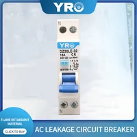 ac 1p 230v 10a 16a 20a 25a 32a residual current circuit breaker differential breaker safety switch dz30le 32