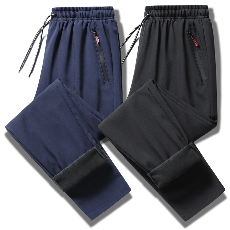 

Knitted Pant Men Fitness Sportswear Tracksuit Bottoms Skinny Sweatpants Zip Pocket Trousers Gyms Jogger Track Pants Mens Hip Hop