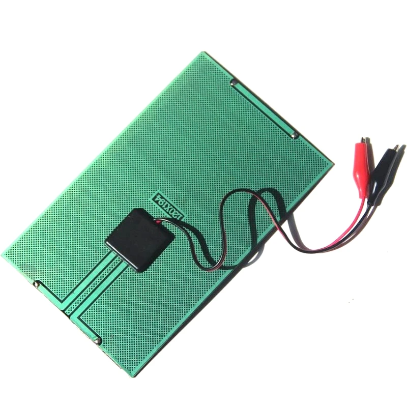 18V 2.5W Polycrystalline Solar Panel Module Cell+Crocodile Clip DIY System For 12V Battery Epoxy194x120MM | Электроника