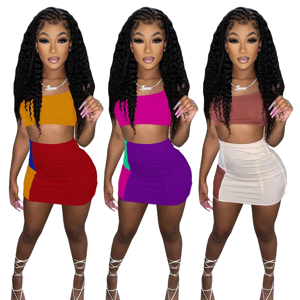 

Женская мини-юбка без рукавов, разноцветная юбка без бретелек