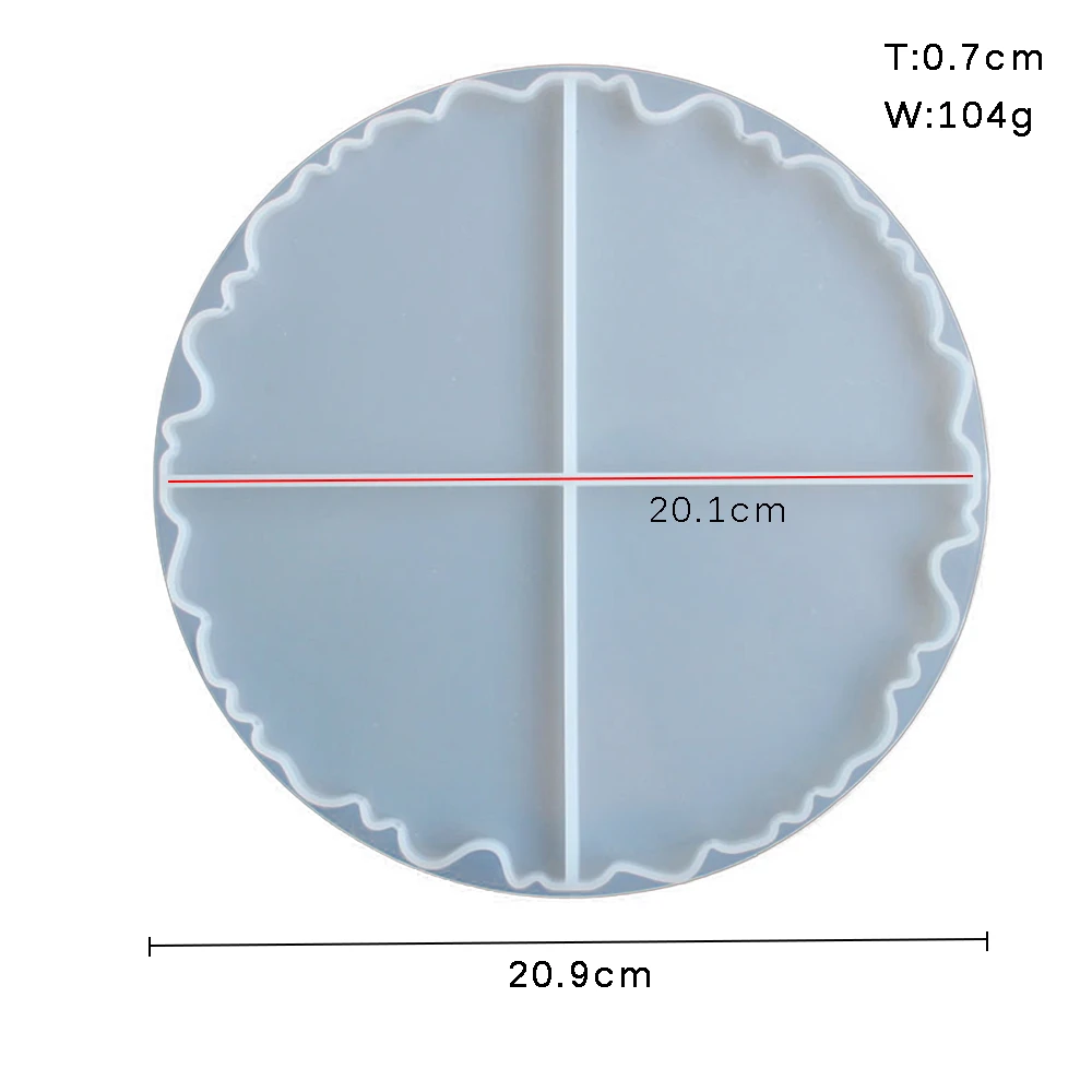 

1pcs Wave Coaster Silicone Resin Mold Handmade Epoxy Resin Crafts Tools DIY Jewelry Decorations Making Accessories