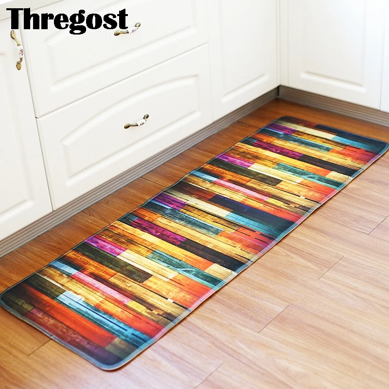 Фланелевые полосатые напольные коврики с принтом домашний коврик для