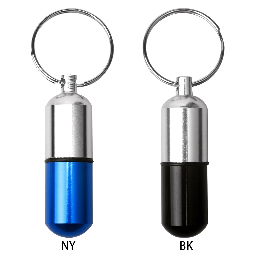 

Portable multifunctional keychain medicine storage container medicine box medicine bottle