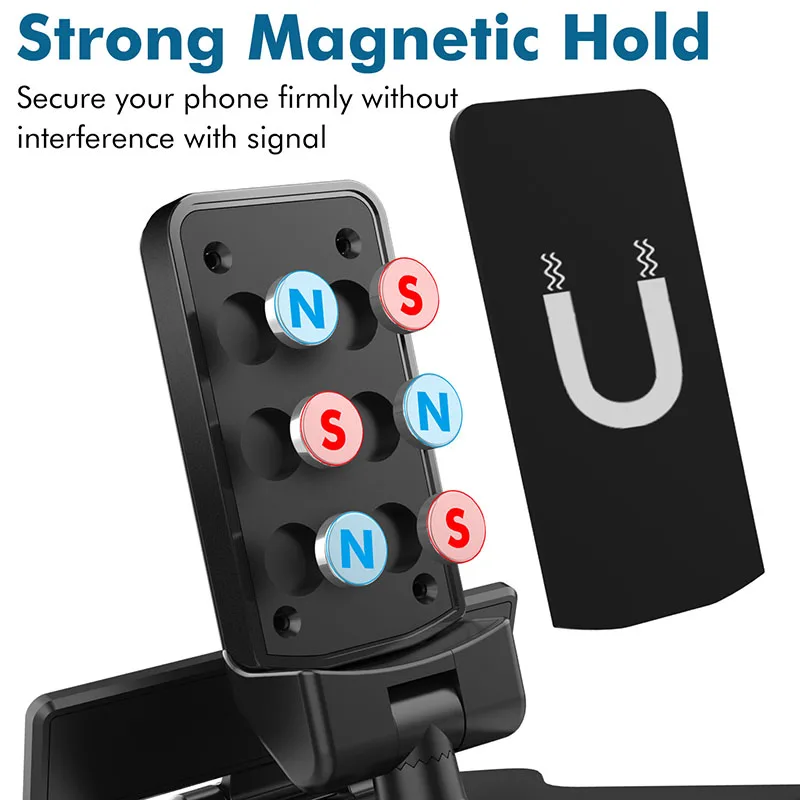 magnetic car phone holder rotatable dashboard bracket magnet mobile mount cell phone stand telephone gps support for iphone free global shipping