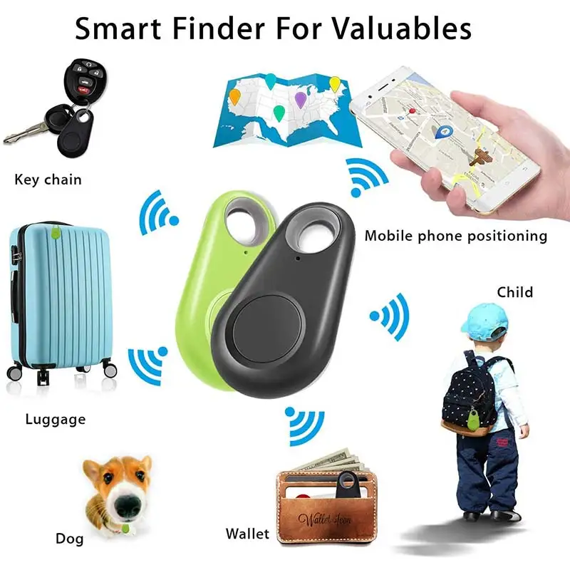 

Smart Mini Waterproof Bluetooth GPS Tracker for Pet Dog Cat Keys Wallet Bag Kids