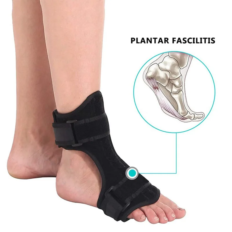 

1pc Adjustable Plantar Fasciitis Night Foot Splint Drop Orthotic Brace Elastic Dorsal Night Splint Foot Care Tool