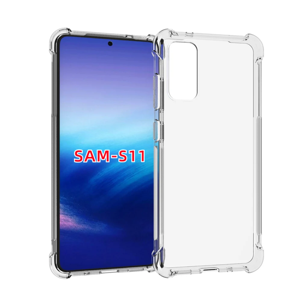 Прозрачный усиленный чехол из ТПУ с углами для SAMSUNG GALAXY S20 plus амортизирующий и
