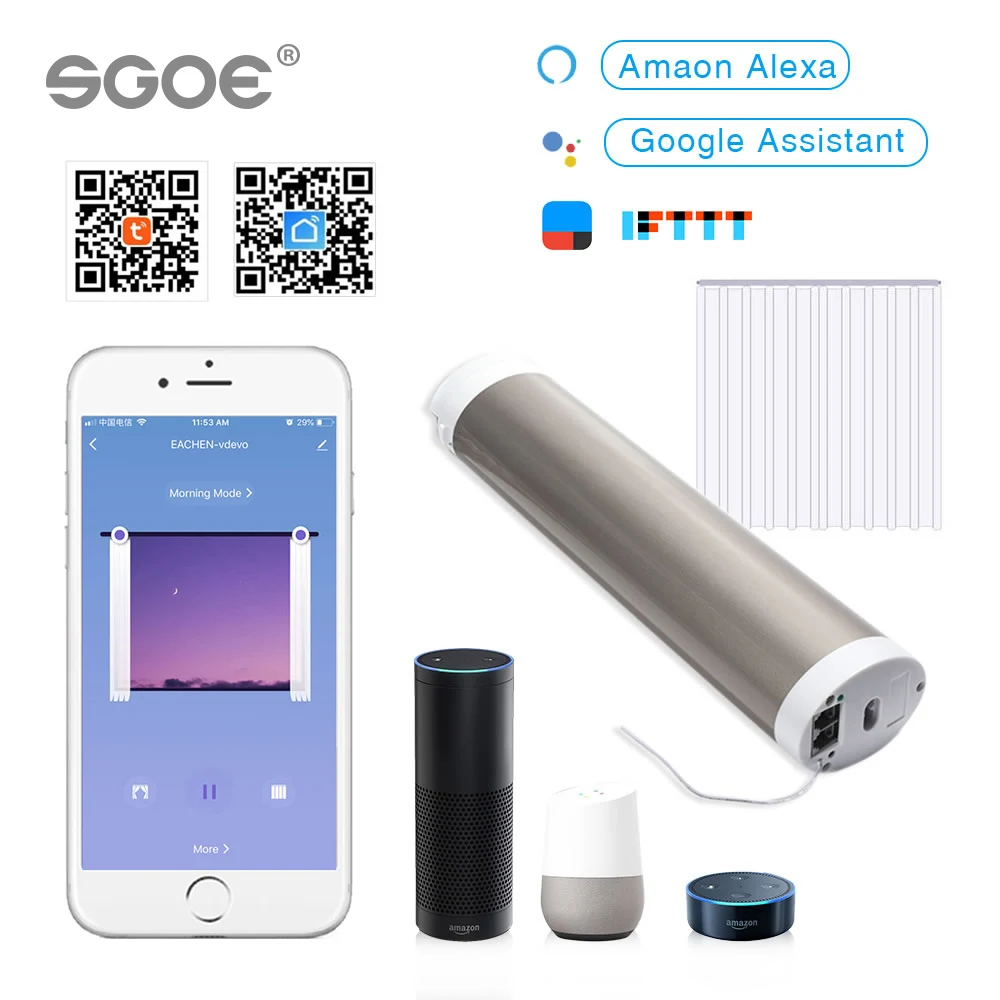 Умный дом tuya умный занавес мотор Google wifi моторизованный слепой совместимый с Alexa