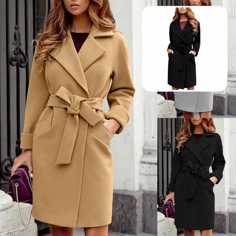 

Женская куртка с отложным воротником, плотная приталенная куртка с отложным воротником для повседневной носки