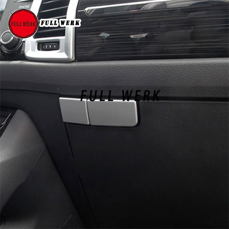 

1 Set ABS Car Copilot Storage Box Glove Box Switch Button Cover Decoration Trim Sticker Protector for Kodiaq 17-19 Interior Moul