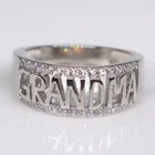 Кольцо бабушка-бабушка, дамское кольцо с инкрустацией из 18-каратного розового золота, памятный подарок на день матери