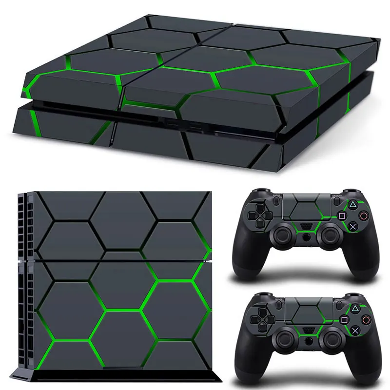 

Honeycomb PS4 Skin Sticker for Playstation 4 Console & 2 Controllers Decal Vinyl Protective Skins Style 1